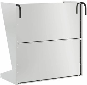 vidaXL Skrzynka na siano Srebrny 71 x 33 x 70 cm Stal Galwanizowana 7