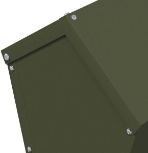 vidaXL Karmnik dla kur Zielony oliwkowy 30 x 30 x 39 cm 7