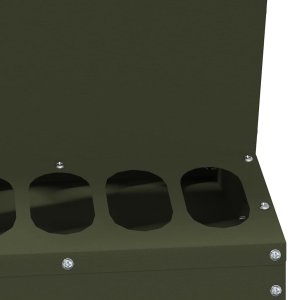 vidaXL Karmnik dla kur Zielony oliwkowy 30 x 30 x 39 cm 8