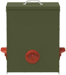 vidaXL Karmnik dla kur Zielony oliwkowy 32,5 x 20,5 x 43 cm 4