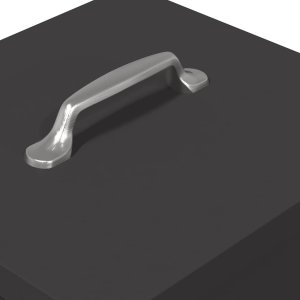 vidaXL Karmnik na pedały dla kur Czarny 25 x 42 x 40 cm 9