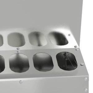 vidaXL Karmnik dla kur Srebrny 30 x 30 x 39 cm Stal Galwanizowana 8