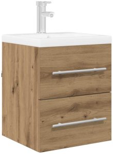 vidaXL Szafka umywalkowa Dąb rzemieślniczy 38,5 x 41 x 48 cm 3