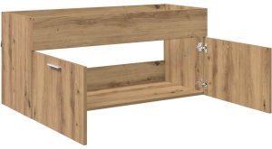 vidaXL Szafka umywalkowa Dąb rzemieślniczy 38,5 x 100 x 46 cm 5