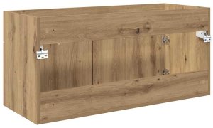 vidaXL Szafka umywalkowa Dąb rzemieślniczy 38,5 x 100 x 46 cm 8