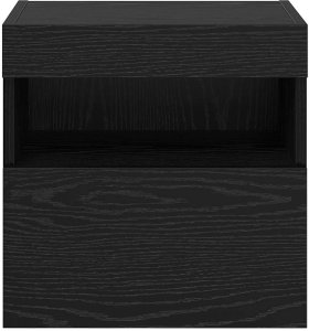 vidaXL Szafki RTV z oświetleniem LED 2 szt. Czarny Dąb 40 x 30 x 40 cm 9