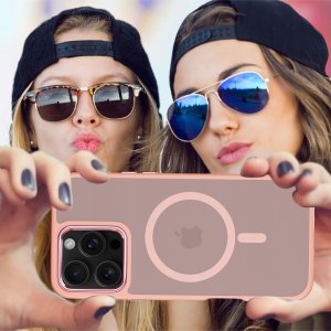 Etui do iPhone 16 Pro CASE do MagSafe MATOWE Magnetyczne PREMIUM + Szkło 9H 7