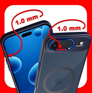 Etui do iPhone Air CASE do MagSafe MATOWE Magnetyczne PREMIUM + Szkło 9H 4