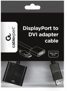 art. poleasingowy Gembird Adapter Displayport (M) - DVI (F) 29pin czarny / 7