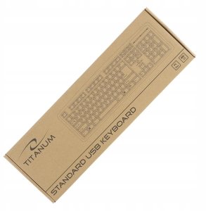 art. poleasingowy Esperansa TITANUM Klawiatura standardowa TK101 USB / 2