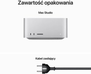 Apple Mac Studio M2 Max 12-core CPU + 30-core GPU / 32GB RAM / 512GB SSD / Srebrny (Silver) 7