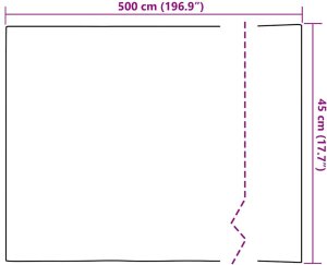 vidaXL Static Film do okien Wzór kwiatów 45 x 500 cm PVC 8