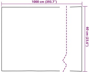 vidaXL Static Film do okien Tęczowy wzór 60 x 1000 cm PVC 8