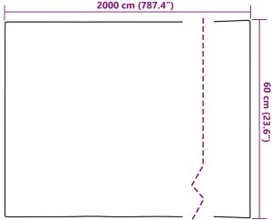 vidaXL Static Film do okien Matowy biały 60 x 2000 cm PVC 9