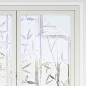 vidaXL Static Film do okien Wzór bambusa 45 x 500 cm PVC 3