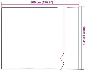 vidaXL Static Film do okien Wzór bambusa 90 x 500 cm PVC 8