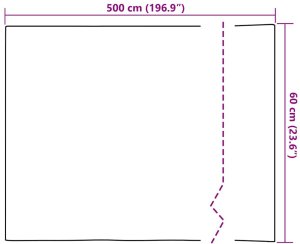 vidaXL Static Film do okien Tęczowy wzór 60 x 500 cm PVC 8