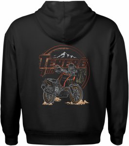 Bluza z kapturem motocyklowa z motocyklem na motor Yamaha Tenere 700 męska czarna XL 3