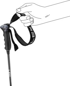 Leki LEKI KIJE NEOLITE CARBON 120 cm black-dark anthracite-white 2