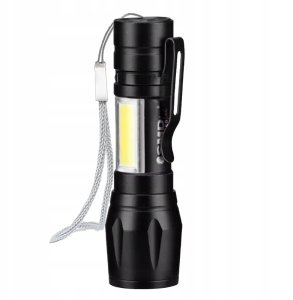 LATARKA LED ZOOM AKU 5W XPE+ COB+ ETUI 2