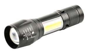 LATARKA LED ZOOM AKU 5W XPE+ COB+ ETUI 6