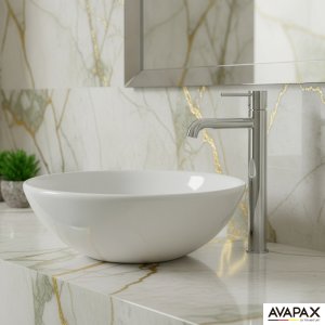 Bateria umywalkowa Avapax Ultimate stojąca chrom (ABUL131111) 13