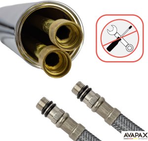 Bateria umywalkowa Avapax Ultimate stojąca chrom (ABUL131111) 10