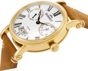 Szwajcarski zegarek męski Bisset szafirowe szkło ZESTAW 6