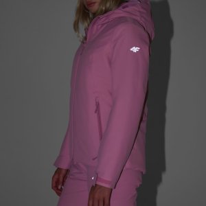 Kurtka narciarska damska 4F F0954 różowa 4FWAW25TTJAF0954 54S XL 2