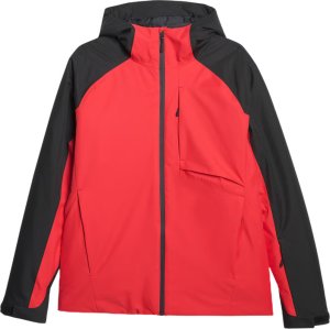 Kurtka narciarska męska 4F M0951 czerwono-czarna 4FWAW25TTJAM0951 90S XL 2