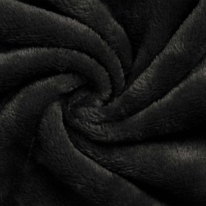 vidaXL Szlafrok z kapturem Czarny m flanela 7