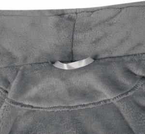 vidaXL Szlafrok bez kaptura Ciemnoszary xxxl Flanela 6