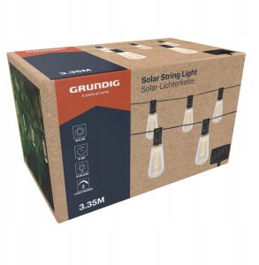 Lampki choinkowe Grundig - Lampki ogrodowe solarne LED 3,35 m 4
