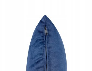 Szezlong welurowy z pojemnikiem lewostronny niebieski MERI II 9