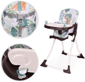 Ecotoys Fotelik krzesełko do karmienia dzieci składane + zabawki ECOTOYS EDUKAMP 6