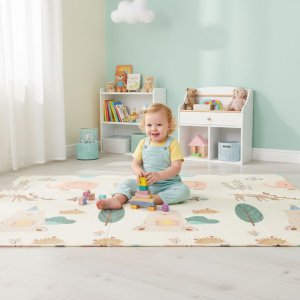 iPLAY Mata piankowa dla dzieci 200x180 cm edukacyjna dwustronna składana + torba IPLAY EDUKAMP 2