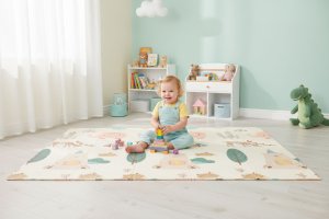 iPLAY Mata piankowa dla dzieci 200x180 cm edukacyjna dwustronna składana + torba IPLAY EDUKAMP 4