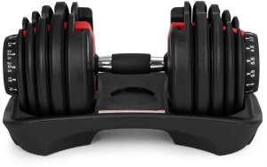 Hantel regulowany żeliwny z podstawką obciążenie 2,5-24 kg ModernHome EDUKAMP 4