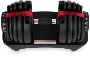 Hantel regulowany żeliwny z podstawką obciążenie 2,5-24 kg ModernHome EDUKAMP 5