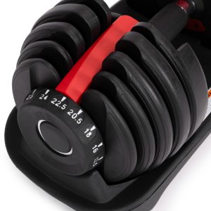 Hantel regulowany żeliwny z podstawką obciążenie 2,5-24 kg ModernHome EDUKAMP 6