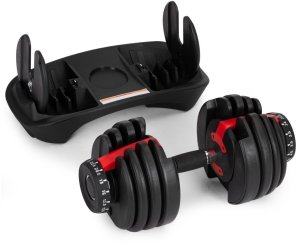 Hantel regulowany żeliwny z podstawką obciążenie 2,5-24 kg ModernHome EDUKAMP 8