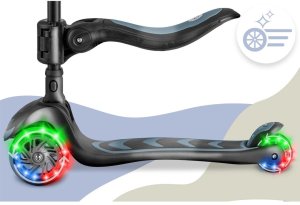 Hulajnoga Hurt-net Hulajnoga trójkołowa dla dzieci balansowa siedzisko Nukido Flippo - czarna 11