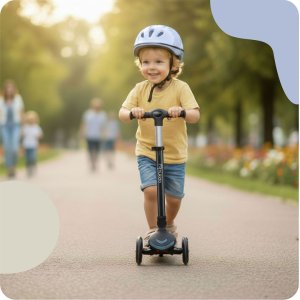 Hulajnoga Hurt-net Hulajnoga trójkołowa dla dzieci balansowa siedzisko Nukido Flippo - czarna 13