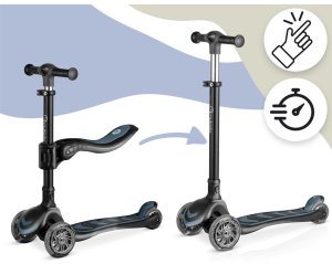 Hulajnoga Hurt-net Hulajnoga trójkołowa dla dzieci balansowa siedzisko Nukido Flippo - czarna 8