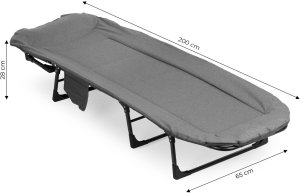 Łóżko polowe turystyczne 200x65 cm kanadyjka leżanka składana MultiGarden EDUKAMP 10