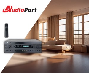 AudioPort Wzmacniacz audio 2x300W karaoke DSP HDMI pilot KC8300 one size 2