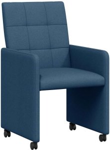 vidaXL Krzesła jadalne 2 pcs Niebieski 58 x 65 x 94 cm tkanina 2
