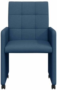 vidaXL Krzesła jadalne 2 pcs Niebieski 58 x 65 x 94 cm tkanina 4