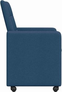 vidaXL Krzesła jadalne 2 pcs Niebieski 58 x 65 x 94 cm tkanina 5