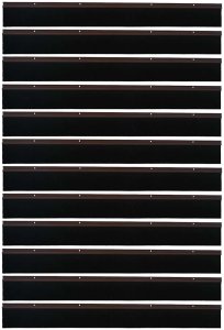 vidaXL Uszczelki z szczotką do drzwi na zatrzask 12 pcs Brązowy 100 cm 5